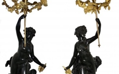 CLODION (1738-1814) pair French candelabra, 19th cent.