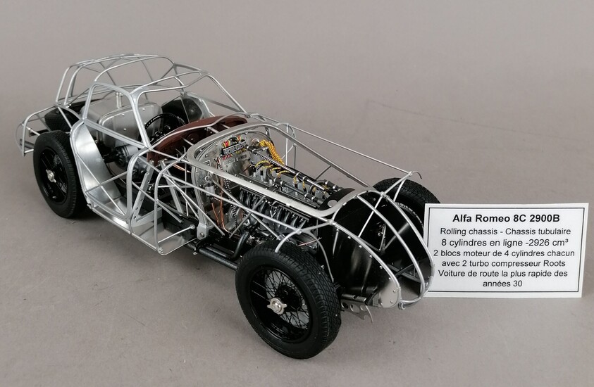 CMC - Alfa Romeo 8C 2900B, Rolling Chassis - Chassis tubulaire 8 cylindres en ligne...