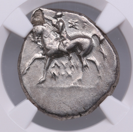 Calabria, Taras AR Didrachm c. 280-240 BC - NGC XF
