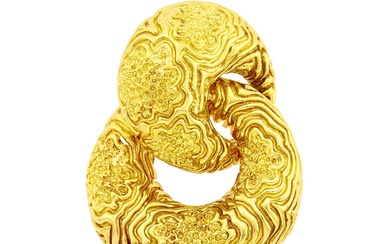 Cartier Gold Clip-Brooch