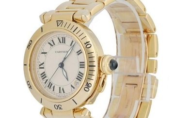Cartier Pasha 1035.1 18K Yellow Gold Men's Watch