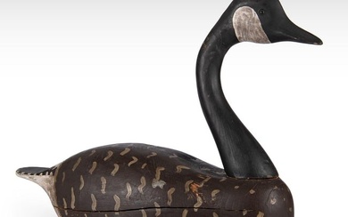 Carved and Painted Canadian Goose Decoy