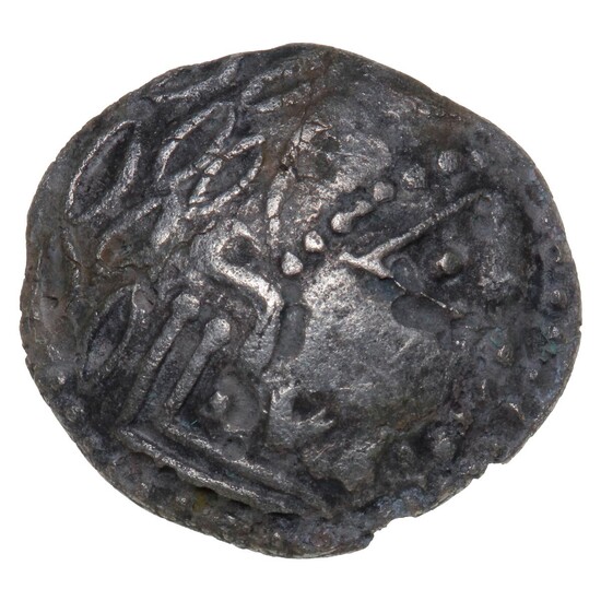 Celtic Central Europe, Carpathian Region, Tetradrachm of “Schnabelpferd” type, c. 200–100 BC,...