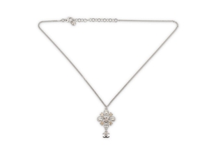 Chanel Diamante Pendant Necklace, c. 2013, diamond shaped...