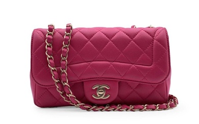 Chanel - Pink Quilted Leather Mini Mademoiselle Chic Shoulder bag