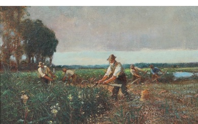 Charles Mayes Wigg (British, 1889-1969) 'The Reedcutters' ...