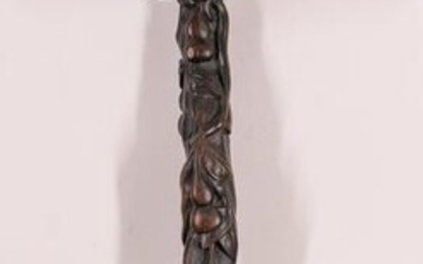 Chinese Carved Hardwood Wood Ruyi Scepter