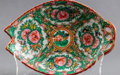 Chinese Export Rose Medallion Mounted Dish
