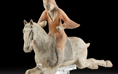 Chinese Tang Dynasty Pottery Polo Player w/ TL Test