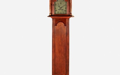 Chippendale stained pine tall case clock, John Bailey