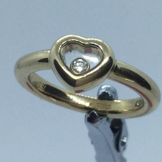 Chopard - 18 kt. Yellow gold - Ring - 0.06 ct Diamond
