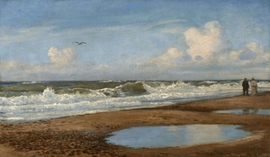 Christian BLACHE Aarhus, 1838 - Copenhague, 1920 Promenade sur la plage
