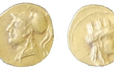 Chypre – Euagoras I (410-374 avant J.C) 1/12e de Statère Avers et revers : Tête...