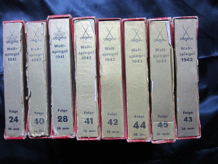 Collection of 30 ORIGINAL WW2 GERMAN 8 and 16mm films