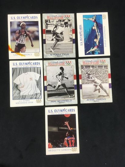 Collection of 7 Vintage US Olympic Hall of Fame