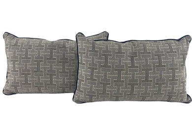 Cuscini realizzati con tessuto Hermès “H Panama Taupè” - Cushion (2)