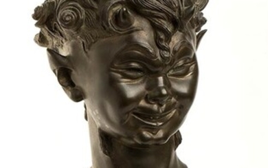 DOMENICO MASTROIANNI (Arpino, 1876 - Roma, 1962) Little Satyr Bronze,...