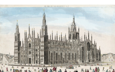 [DUOMO] - Vue perspective de la Cathédrale de Milan. Paris: [ca. 1759]. A good copy of the famous vue d'optique...