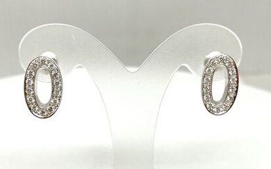 Dalumi - 18 kt. White gold - Earrings - 0.84 ct Diamonds