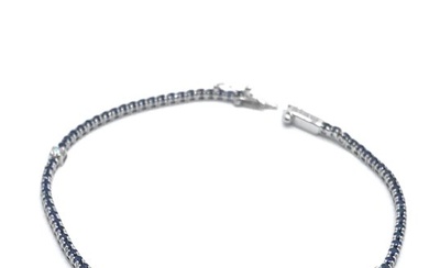 Damiani - Bracelet - 18 kt. White gold - 0.84 tw. Sapphire - Diamond