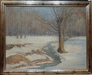 Daniel Kotz Oil on Canvas Winter Melt