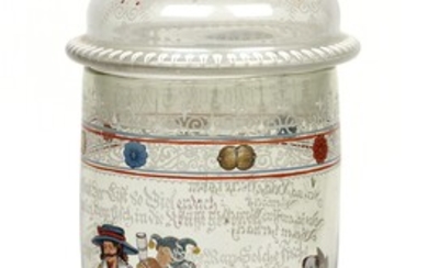 A Covered Jar “Jungfrau Wolust”, Germany, second half of the 19th century