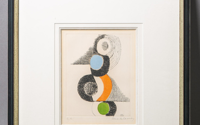 Delaunay, Sonia (1885 - 1979), Ohne Titel (1969), Farbradierung, li...