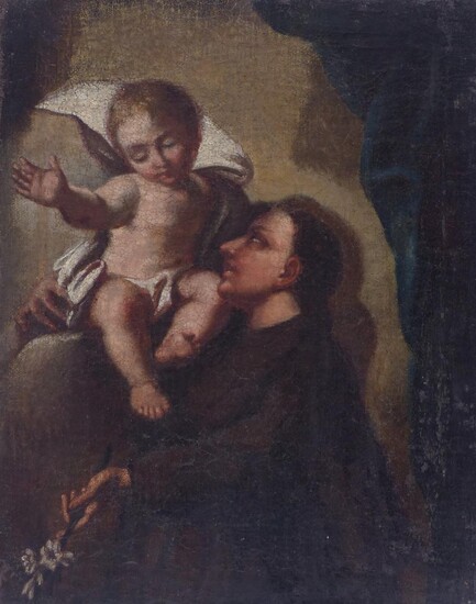 Der heilige Antonius von Padua mit dem Jesuskind, 17. Jh.