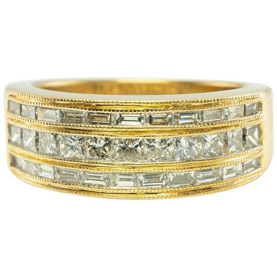 Diamond Ring 14K Gold Band 1.20 TDW