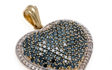 Diamond heart GG 585/000 Harry Ivens, with diamonds,...