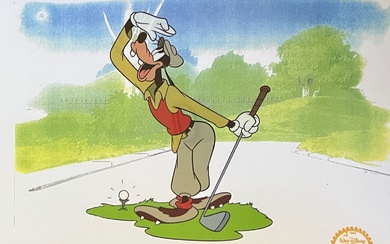 Disney Goofy Golf Limited Edition Sericel Animation Art Cel