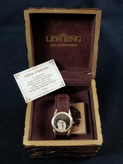 Disneys The Lion King 5th Anniversary LE Watch with Box