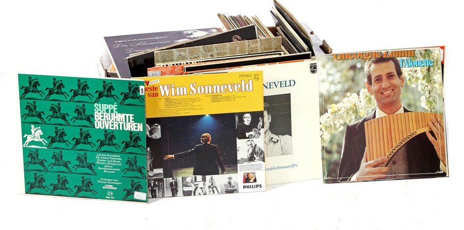 (-), Box of various LP records