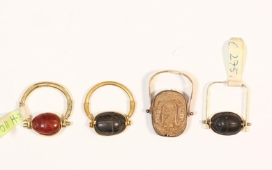Egypt, collection of rings, Late Period, unmarked 14K...
