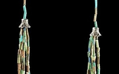 Egyptian Faience Beaded Necklace Multi-Strands