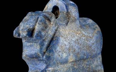 Egyptian Sodalite Amulet Ram Form, ex-Royal Athena