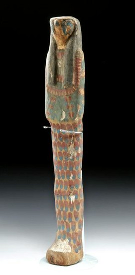 Egyptian Wood Ptah Sokar Osiris Falcon Head