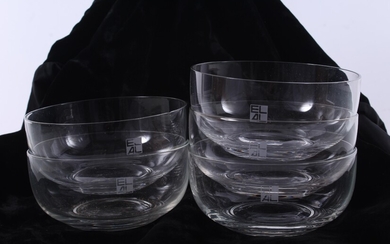 El Al Israel Airlines Glass Bowls Lot Of Five