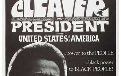 Eldridge Cleaver runs for President as Black Panther