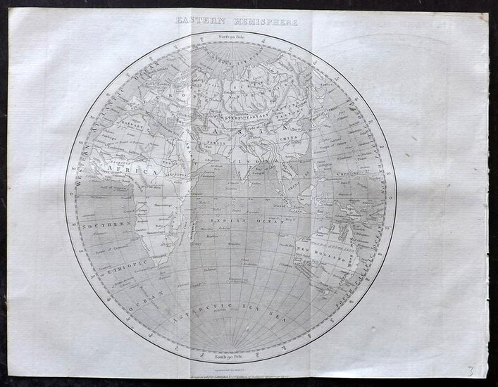 Encyclopaedia Perthensis 1816 Map of Eastern Hemisphere