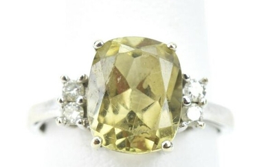 Estate 14 KT Gold Diamond & Zultanite Ring