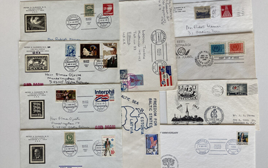 Estonia, USA ESTIKA - Group of envelopes (10)