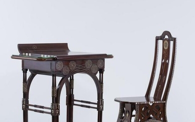 Eugenio Quarti, Set of a dressing table and chair, c.