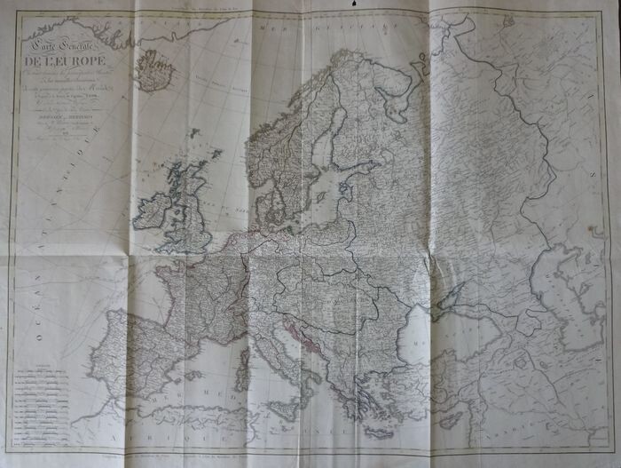 Europe, Europe; Herrison / Basset / Bonne - Carte Generale De L' Europe - 1811