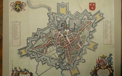 Europe, Town plan - Netherlands / Breda; Joan Blaeu - Breda - 1621-1650