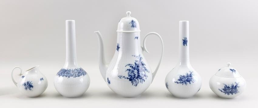 FIVE PIECES OF BJORN WIINBLAD FOR ROSENTHAL “