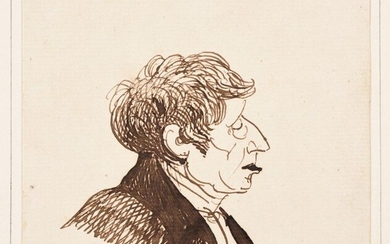 "FRANÇOIS-MARIUS GRANET (1775-1849) Portrait of Ambroise Tardieu (1788-1841) Inscribed ""Tardieu"""...