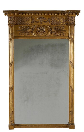 Federal style carved giltwood mirror