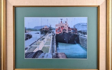 Fine Art Print Framed Dock Painting