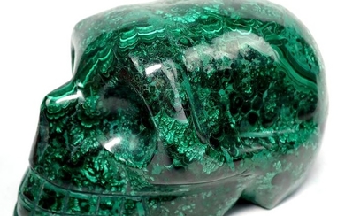 First Quality Malachite scull - 175×110×100 mm - 4092 g